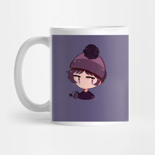 Goth Poof Ball Flower Hat(No Smoke Ver) Mug